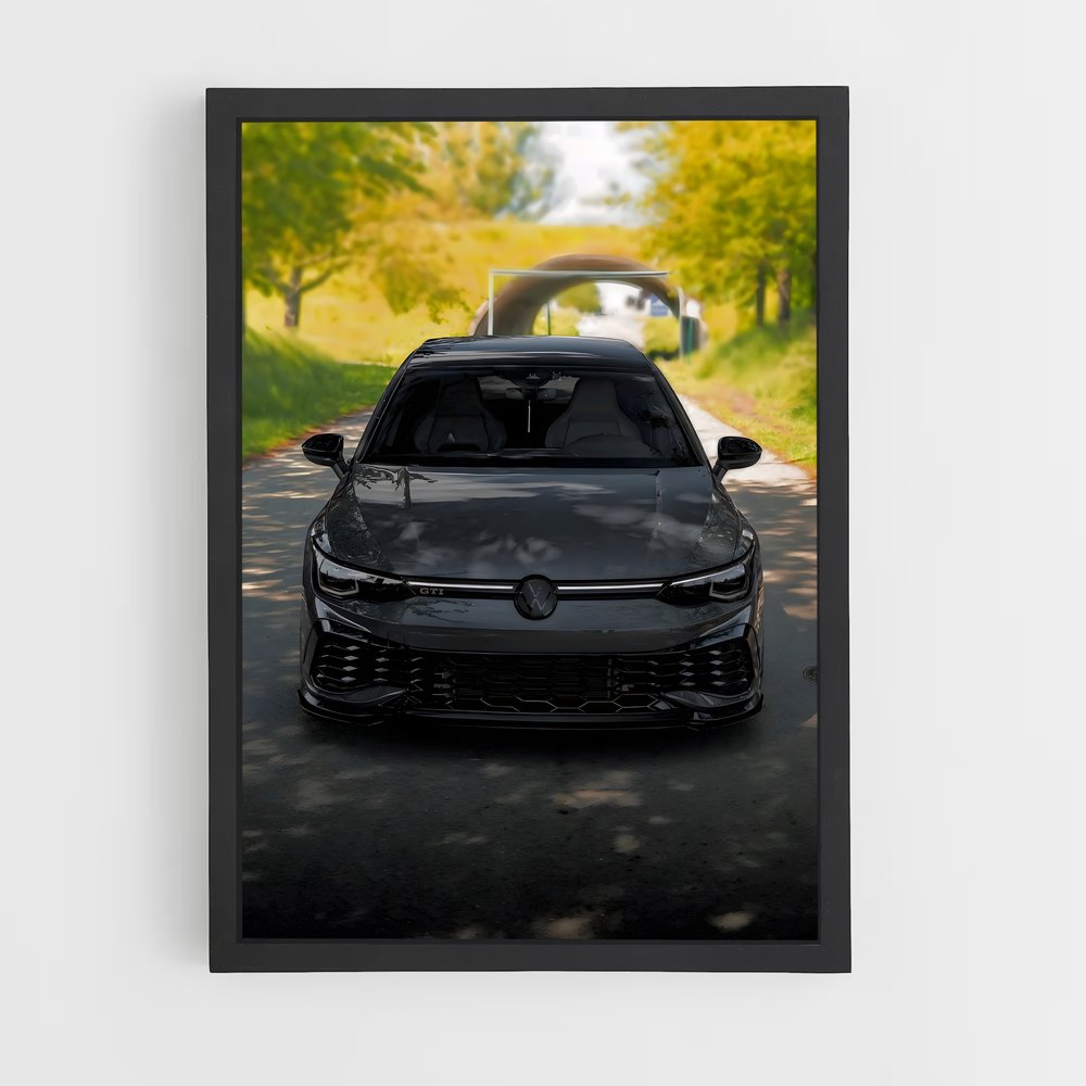 Poster Sur la Route du Golf – affiche Volkswagen (vue 2)